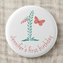 Search for baby 1st birthday buttons Baby girl