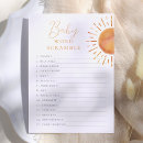 Search for baby shower word scramble Sunshine