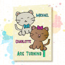 Search for twins 1st birthday cards Cute