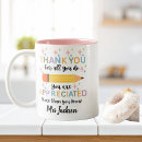 Search for teacher appreciation mugs From student