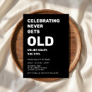 Search for funny getting old birthday Modern