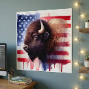 Recherche de bison américain posters Étoiles et bandes