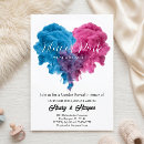 Search for smoke invitations Pink and blue