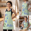Search for blue floral aprons Stylish
