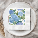 Recherche de hortensia bleu serviettes Fleurs