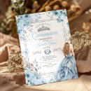 Search for baby blue quinceanera invitations Princess tiara crown
