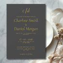 Search for grey and gold wedding invitations Minimal