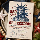 Search for freedom invitations Red white blue