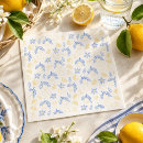 Search for blue lemon napkins Mediterranean style