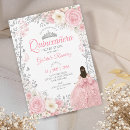 Search for pink and silver quinceanera invitations Glam chic bling sparkly