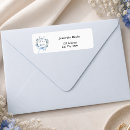 Search for thank you baby shower return address labels Blue