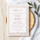 Search for rose gold floral border wedding invitations Nikah