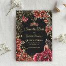 Search for red black save the dates Gold
