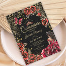 Search for golden birthday invitations Floral