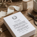 Search for wedding programs Order of events