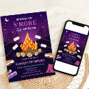 Search for marshmallow birthday invitations Backyard bonfire
