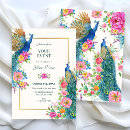 Recherche de paon invitations Rose