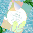 Search for beach ball birthday invitations Sand