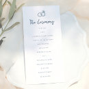 Search for retro wedding programs Ceremony