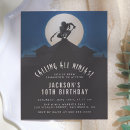 Search for silhouette birthday invitations Blue