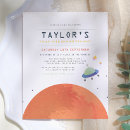 Search for outer space 4x5 invitations Planets