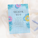 Search for pool party thank you cards Tropical