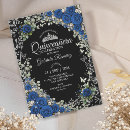 Search for silver black royal blue invitations Gold