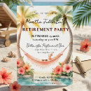 Search for luau retirement invitations Tropical retirement party