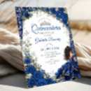 Search for royal blue silver quinceanera invitations Princess tiara crown