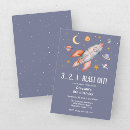 Search for boy astronaut invitations Planets and stars