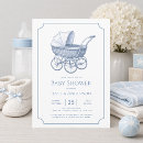 Recherche de landau vintage invitations Bleu