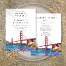 Search for san francisco invitations Golden gate bridge