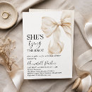 Search for ivory bridal shower invitations White bow