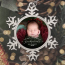 Search for pewter photo ornaments New baby