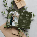 Search for olive green thank you cards Minimalist