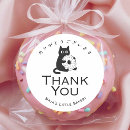 Search for minimalist cat stickers Black and white