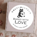 Search for minimalist cat stickers Black and white