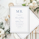 Search for black white blue wedding invitations Elegant