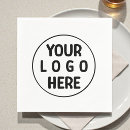 Search for branded napkins Business logo company template