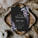 Search for lavender black wedding invitations Wildflowers