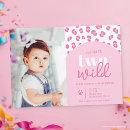 Search for two wild 2nd birthday invitations Second