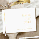 Search for elegant wedding guest books Minimalist