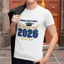 Search for blue and gold tshirts High school