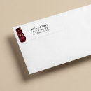 Search for burgundy and gold return address labels Flowers