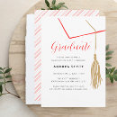 Search for red tassel graduation invitations Simple