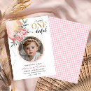 Search for blush pink 1st birthday invitations Elegant gold glitter script