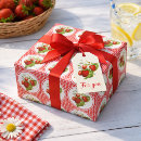 Search for strawberries wrapping paper Fruit design