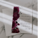 Search for burgundy and silver wedding invitations Floral