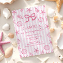 Search for seashell birthday invitations Summer