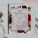 Search for fortieth anniversary invitations Watercolor